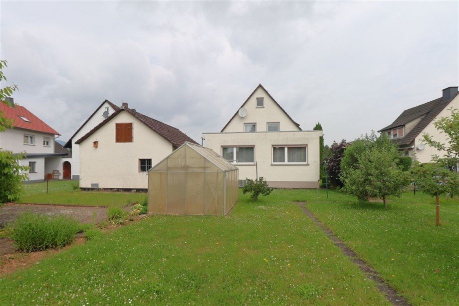 R�ckansicht Einfamilienhaus Mei�ner
