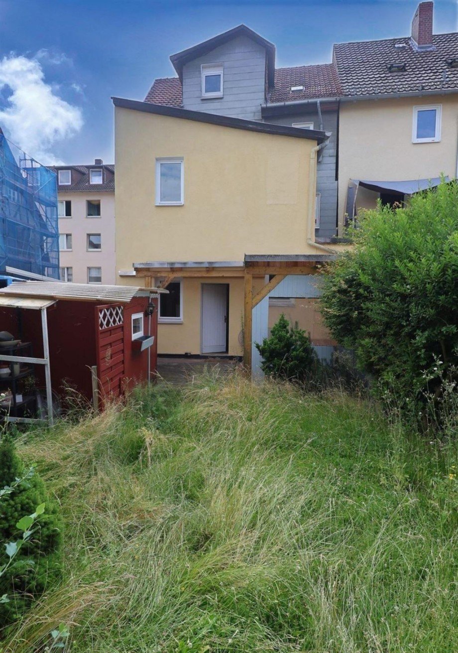 R�ckansicht Reihenendhaus Eschwege