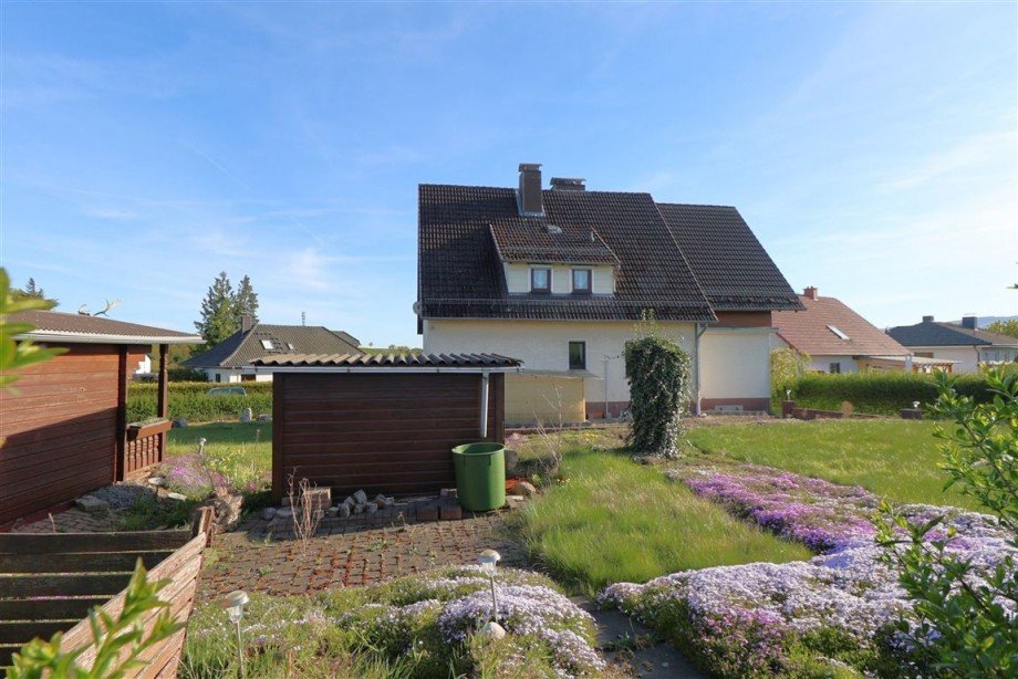 R�ckansicht Einfamilienhaus Berkatal