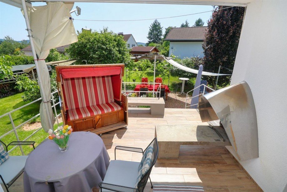 Terrasse Erdgeschoss (2) Bungalow Eschwege