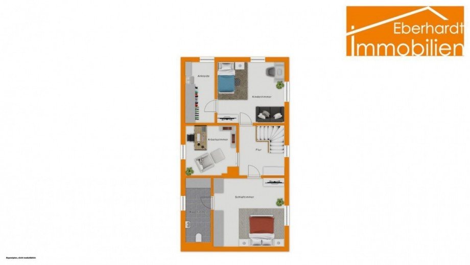 Grundriss Obergeschoss Einfamilienhaus Wanfried