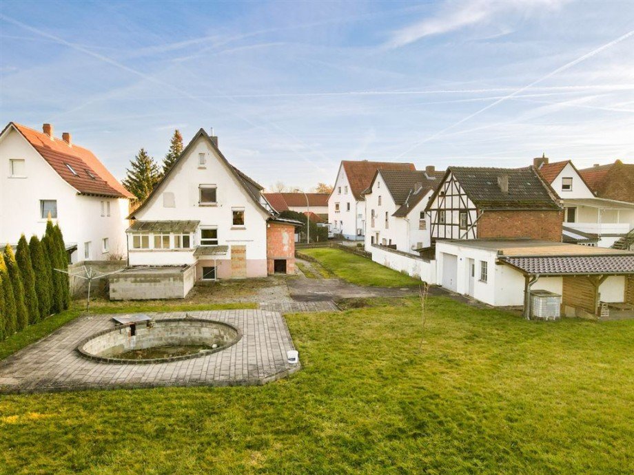 R�ckansicht Einfamilienhaus Eschwege