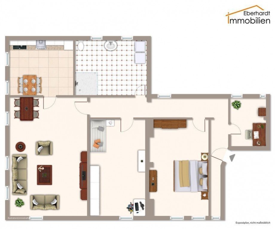 Grundriss 3.Obergeschoss Etagenwohnung Eschwege