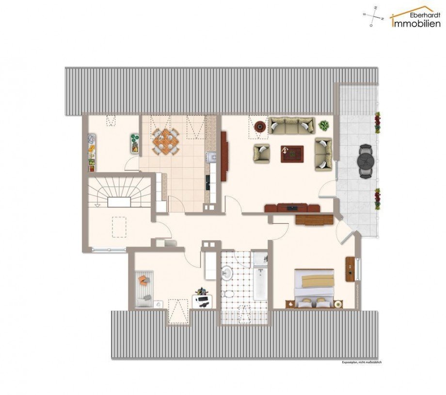 Grundriss Dachgeschoss Zweifamilienhaus Sontra