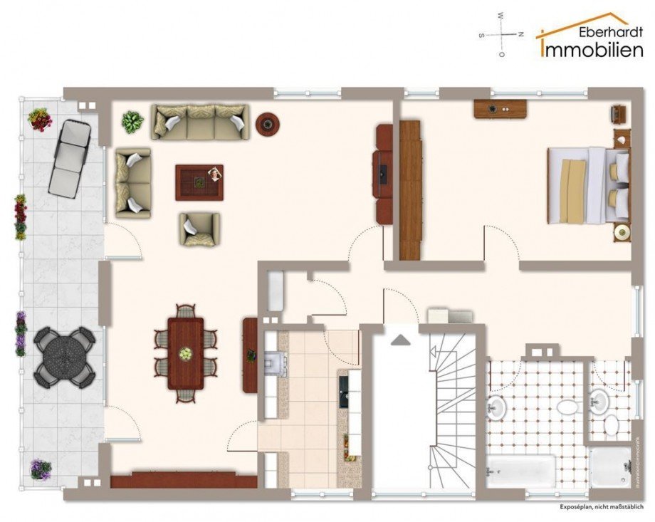 Grundriss 1. OG Etagenwohnung Eschwege