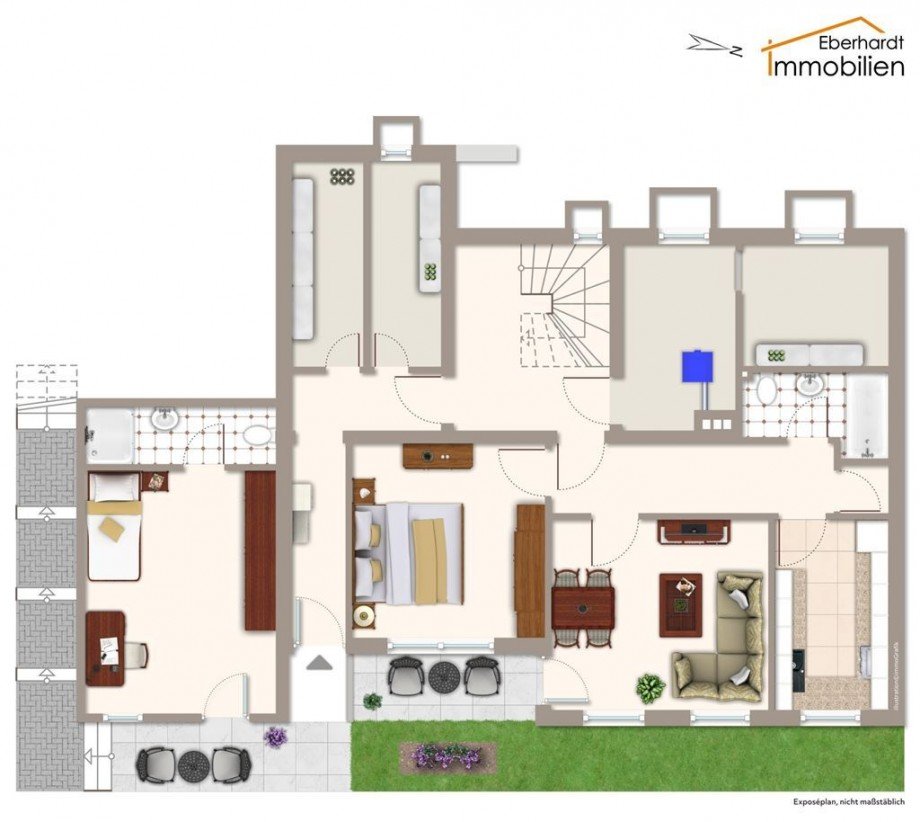 Grundriss Untergeschoss Reihenendhaus Bad Sooden-Allendorf