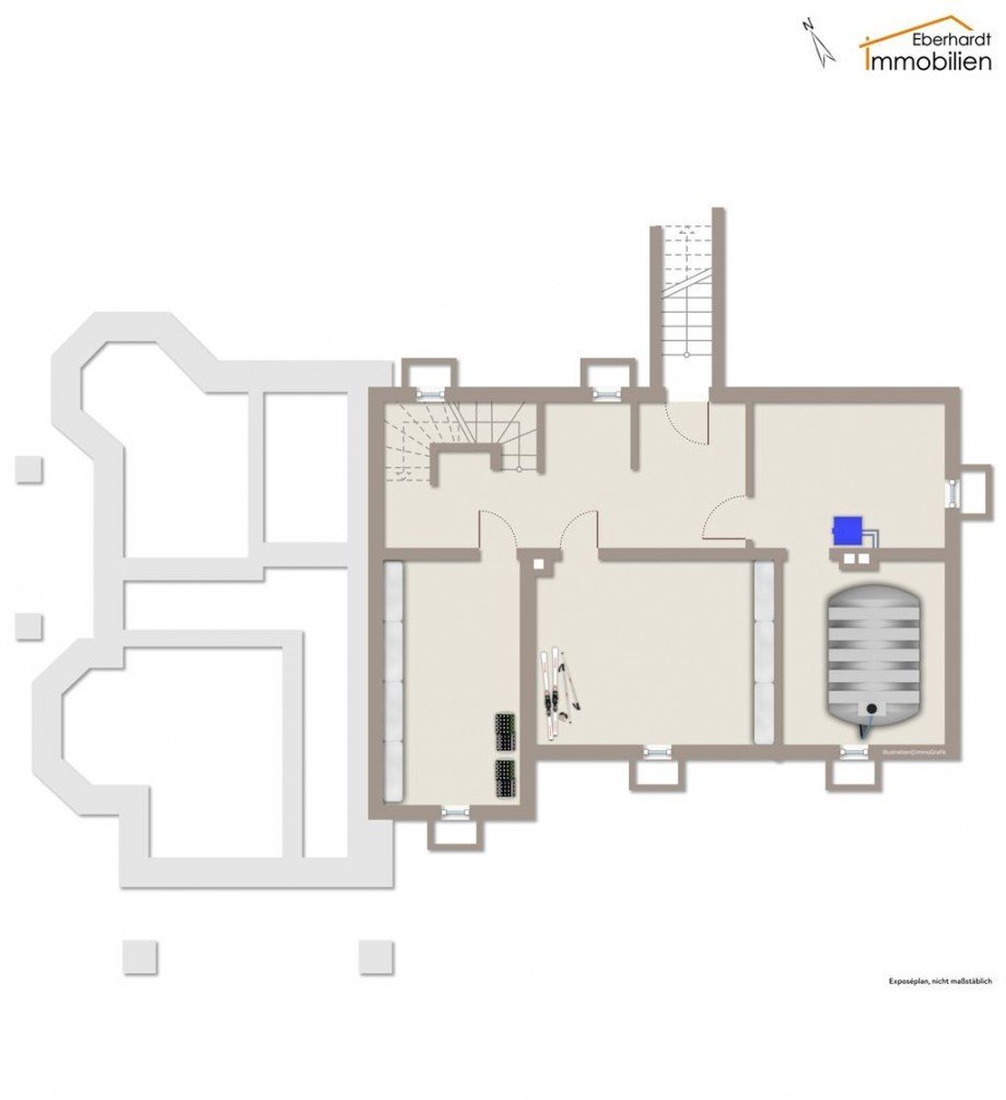 Grundriss Kellergeschoss Zweifamilienhaus Meinhard