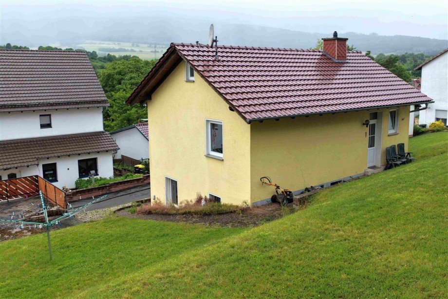 R�ckansicht Einfamilienhaus Berkatal