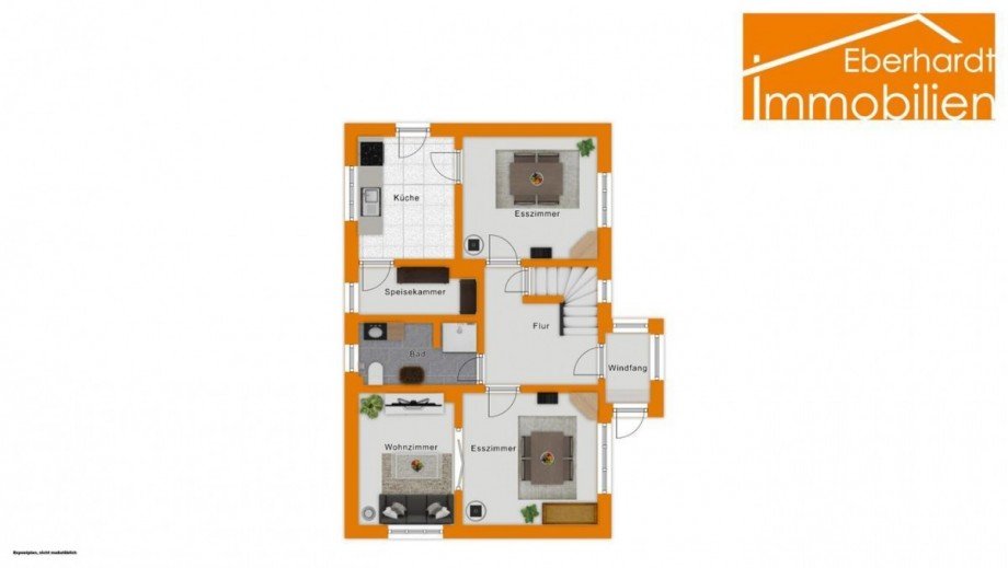 Vorderhaus Erdgeschoss Zweifamilienhaus Waldkappel