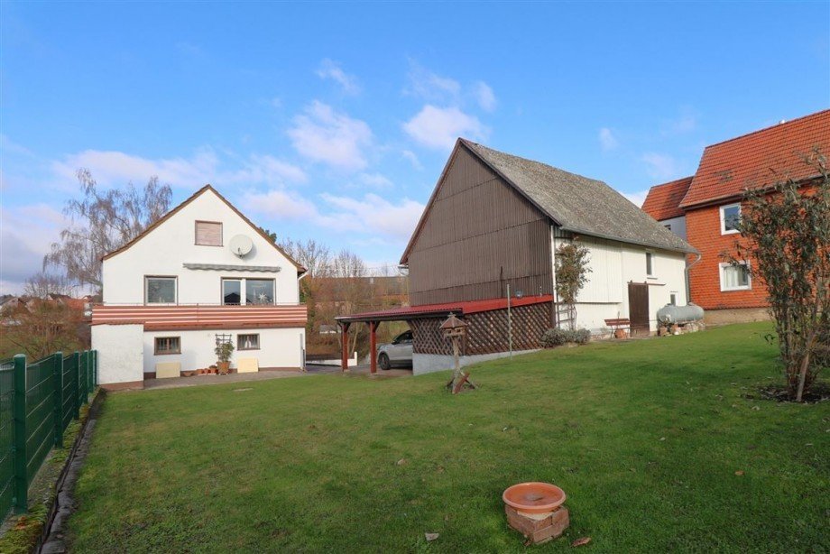 R�ckansicht Einfamilienhaus Mei�ner