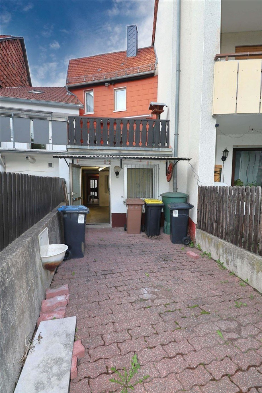 R�ckansicht Reihenmittelhaus Eschwege