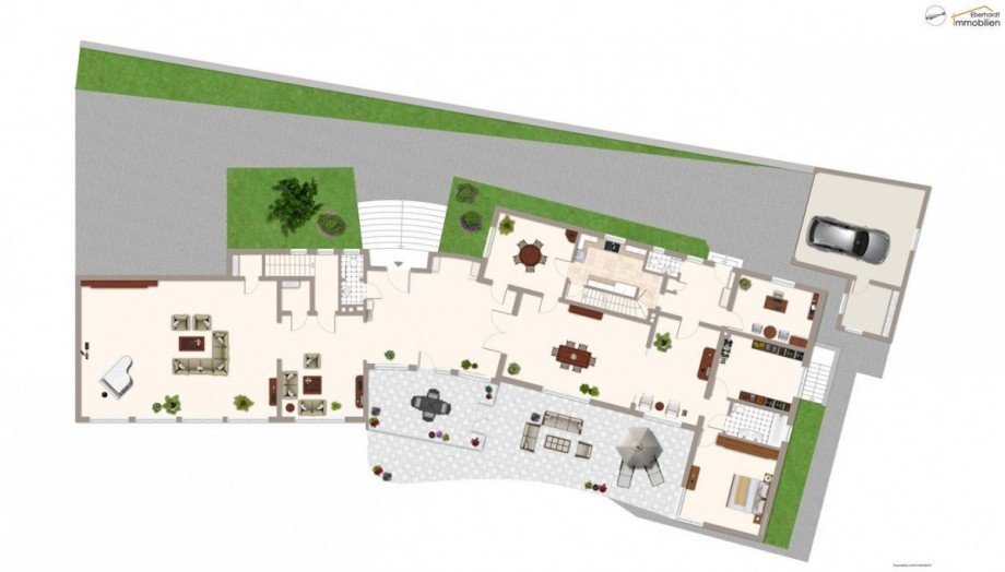 Grundriss Erdgeschoss Villa Eschwege