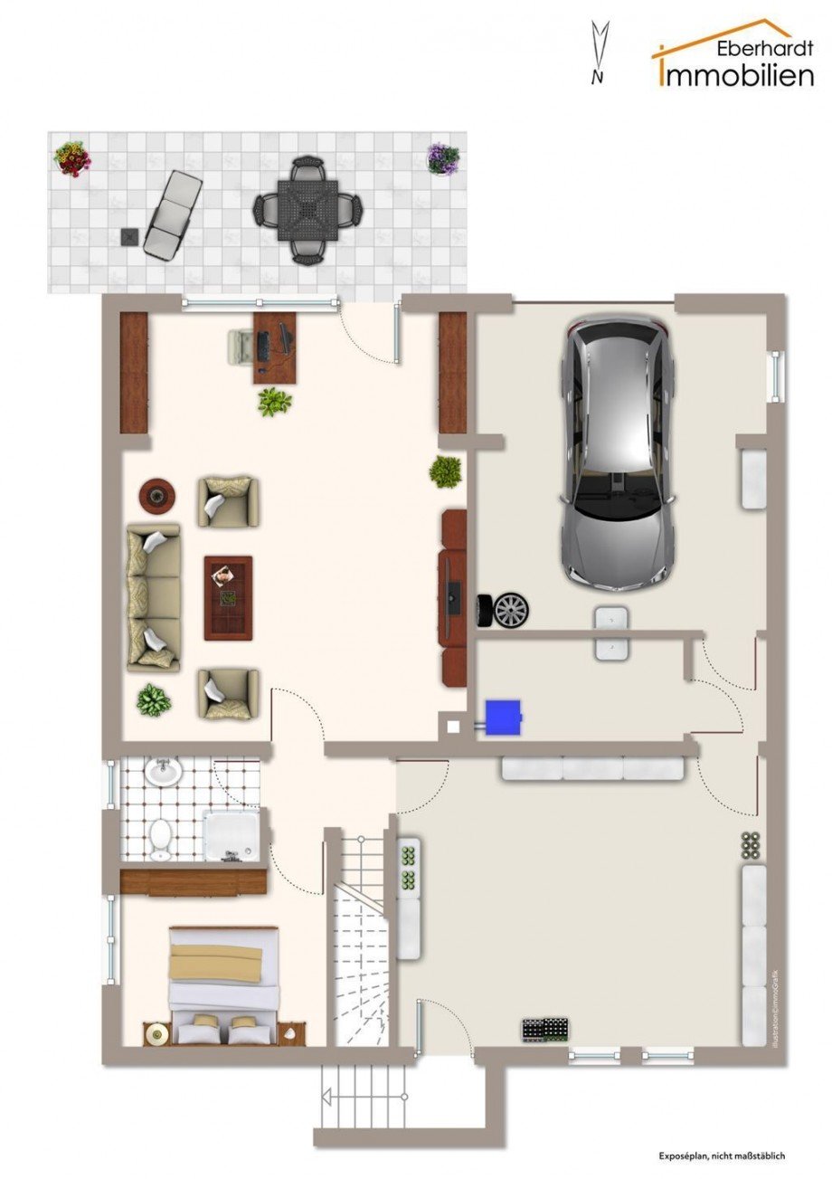 Grundriss Untergeschoss (2) Einfamilienhaus Berkatal