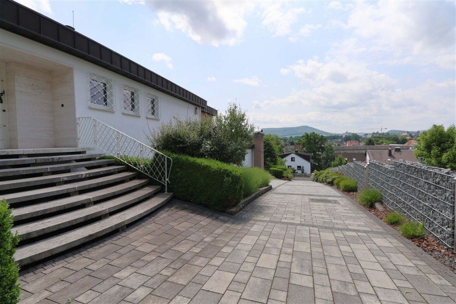 Aussicht vom Eingangsbereich Villa Eschwege